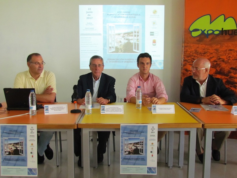 Mesa inaugural. José García, Antonio Martín Mesa, Francisco Ruiz y Joaquin Arias