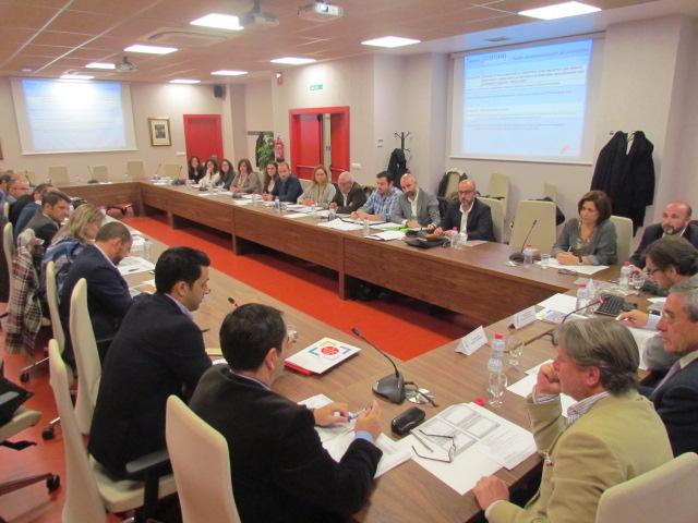 Miembros de la comisión de seguimiento e impulso de la Estrategia 3 durante la reunión